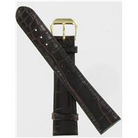 Authentic DeBeer 19mm Brown Baby Crocodile Grain watch band