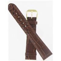 Authentic DeBeer 19mm Brown Baby Crocodile Grain watch band