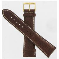 Authentic DeBeer 24mm Brown Sport Leather watch band