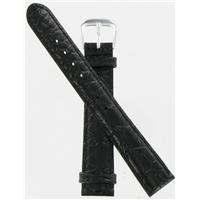 Authentic DeBeer 16mm Black Alligator Grain watch band