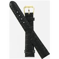 Authentic DeBeer 20mm Black Alligator Grain watch band