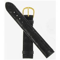 Authentic DeBeer 17mm Black Matte Crocodile watch band