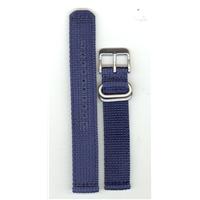 Authentic Seiko 18mm Blue Nylon watch band