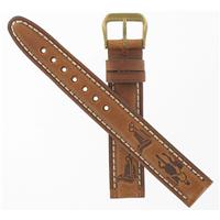 Authentic Town & Country 16mm Brown Leather Watch Band watch band