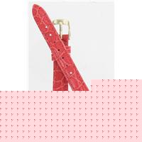 Authentic Speidel 12mm Pink Padded Crocodile Silver Tone Buckle watch band