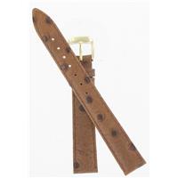 Authentic Speidel 14mm Brown Ostritch Grain watch band