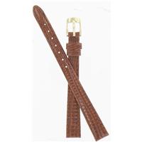 Authentic Speidel 11mm Honey Padded Gator Gold Tone Buckle watch band