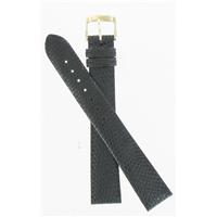 Authentic Speidel 19mm Black Lizard Gold Tone Buckle watch band