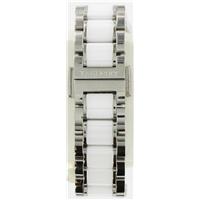Authentic Tag Heuer Midsize Steel/White Ceramic Watchband watch band