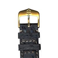 Tag Heuer 19mm (Men's) Black Sharkskin BC0624 watchband BC0624