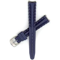 Authentic Tag Heuer 14mm (Ladies') Navy Blue Leather watch band