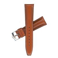 Authentic Tag Heuer 22mm-Oversize Brown Leather Strap w/ Buckle watch band