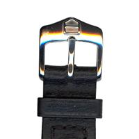 Authentic Tag Heuer 18mm (Midsize) Black Leather Strap watch band