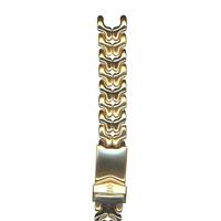 Authentic Tag Heuer 15mm (Ladies') Brushed & Polished Gold Plated Bracelet watch band