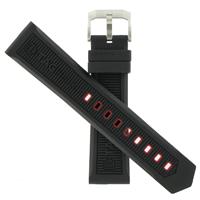 Authentic Tag Heuer 22mm (Oversize) Black Rubber watch band