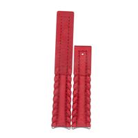 Authentic Tag Heuer 18mm (Midsize) Red Leather Strap watch band