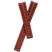 Authentic Tag Heuer 14mm (Ladies') Red Leather Strap-BUCKLE SOLD SEPARATE watch band