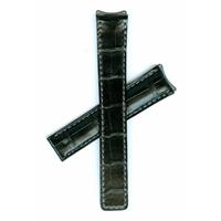 Tag Heuer 18mm (Midsize) Black Genuine Alligator-BUCKLE SOLD SEPARATE FC6131 watchband FC6131