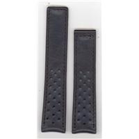 Authentic Tag Heuer 20mm (Men's) Oversize Black Perforated Leather Strap-No Buckle watch band