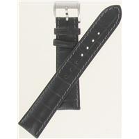 Authentic Hamilton 18/16mm-Black Alligator Grain watch band