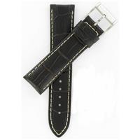 Authentic Hamilton 22mm Dark Brown Leather watch band