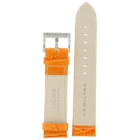 Authentic Hamilton 21/20mm- Alligator Grain-Orange watch band