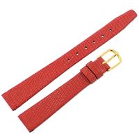 Authentic Hadley-Roma 12mm Red Lizard Grain watch band