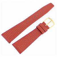 Authentic Hadley-Roma 16mm Red Lizard Grain watch band