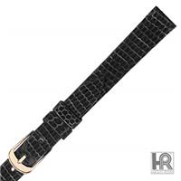 Authentic Hadley-Roma 11mm Black Genuine Java Lizard watch band