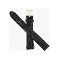 Authentic Hadley-Roma 19mm Black Calfskin Long watch band