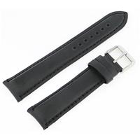 Authentic Hadley-Roma 18mm Black Oil-Tan Leather watch band