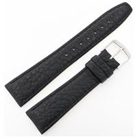 Authentic Hadley-Roma 17mm Black Genuine Leather watch band