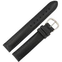 Authentic Hadley-Roma 16mm Black Leather watch band
