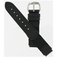 Authentic Hadley-Roma 14mm Black Nylon/Leather watch band