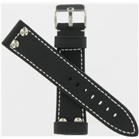 Authentic Hadley-Roma 24mm Black Genuine Leather watch band