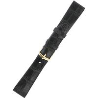 Authentic Hadley-Roma 16mm Black Alligator Grain watch band