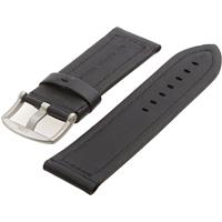 Authentic Hadley-Roma 24mm Black Leather watch band