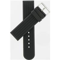 Authentic Hadley-Roma 22mm Black Genuine Rubber watch band