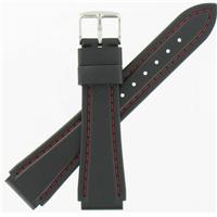 Authentic Hadley-Roma 24mm Black Rubber watch band