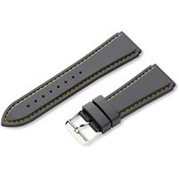 Authentic Hadley-Roma 24mm Black Rubber watch band