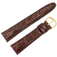 Authentic Hadley-Roma 20mm Brown Genuine  Alligator watch band