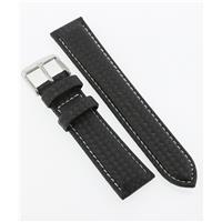 Authentic Hadley-Roma 20mm White Carbon Fiber watch band