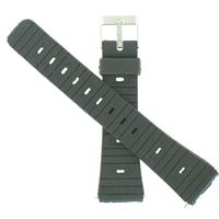 Authentic Kreisler Sportstrap Black PVC Silver Tone Buckle watch band