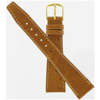 Authentic Hadley-Roma 19mm Tan Ostrich Grain watch band