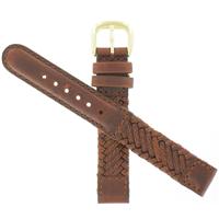 Authentic Speidel Brown Leather Strap watch band