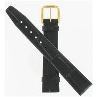 Authentic Tissot Black Leather  watch band