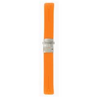 Authentic Tissot 21mm Orange Rubber Strap watch band
