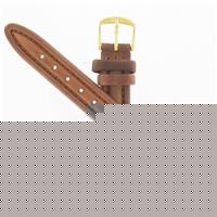 Authentic Timex 12mm Brown Ladies' Oilskin Leather watch band