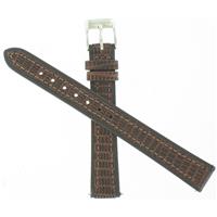 Authentic Timex 14mm-Lizard Grain-Brown watch band