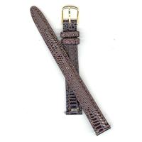 Authentic Timex 11mm-Lizard Grain-Brown watch band